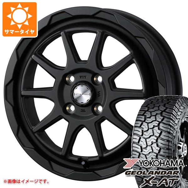 【タイヤ交換対象】2026年製 サマータイヤ 155/65R14 78/75Q ヨコハマ ジオランダー X-AT G016 ブラックレター G016A マッドヴァンス06 軽用 あげ軽 フルマットブラック 4.5-14 タイヤホイール4本セット