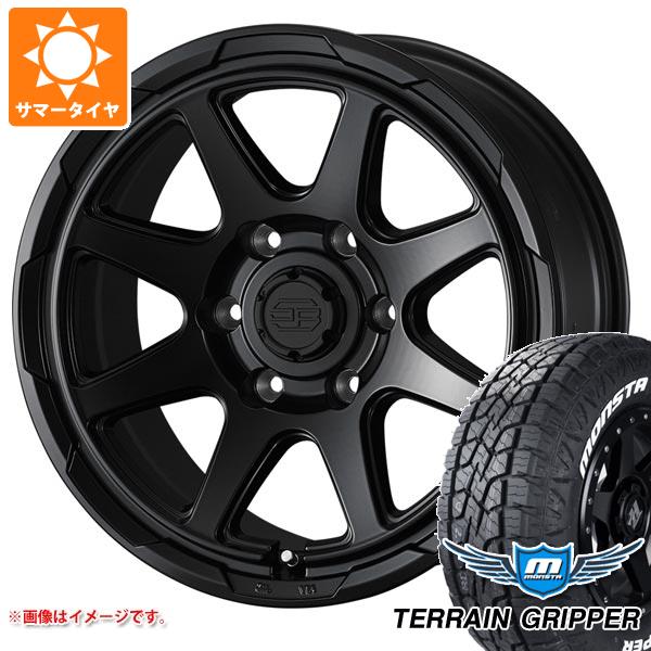 【タイヤ交換対象】ハイラックス 120系用 サマータイヤ モンスタ テレーングリッパー 265/70R17 115T ホワイトレター スタットベルク 8.0-17 タイヤホイール4本セット