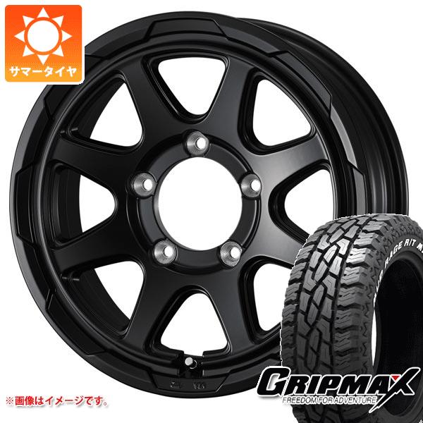 【タイヤ交換対象】5本セット ジムニー用 サマータイヤ グリップマックス マッドレイジ R/T MAX 175/80R16 91S ホワイトレター スタットベルク 5.5-16 タイヤホイール5本セット