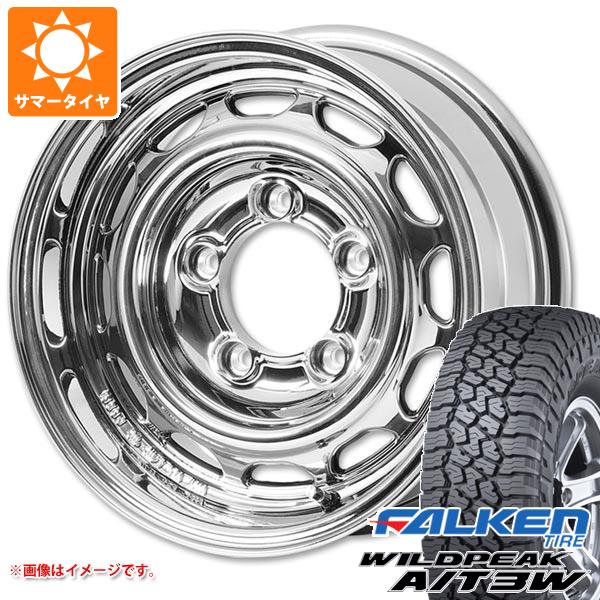 【タイヤ交換対象】5本セット ジムニー JB64W用 サマータイヤ ファルケン ワイルドピーク A/T3W LT225/75R16 115/112Q アピオ ワイルドボア ベンチュラ 5.5-16 タイヤホイール5本セット