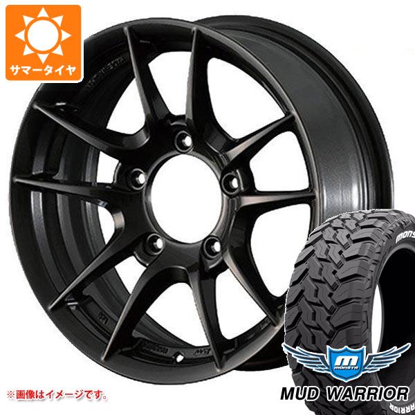 【タイヤ交換対象】ジムニー JB64W用 サマータイヤ モンスタ マッドウォーリアー LT215/70R16 107/105Q ホワイトレター アピオ ワイルドボア Z 5.5-16 タイヤホイール4本セット 107,550円