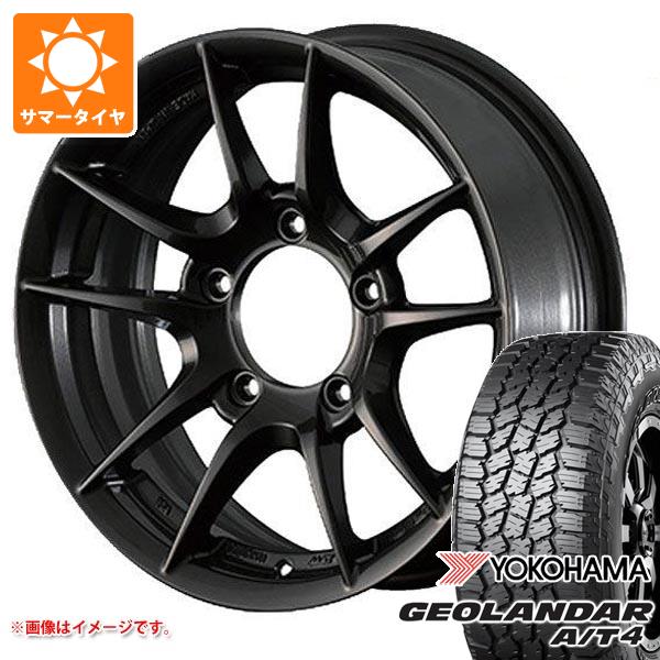【タイヤ交換対象】スズキ ジムニー JB64W用 2026年製 サマータイヤ ヨコハマ ジオランダー A/T4 G018 215/70R16 100H ブラックレター アピオ ワイルドボア Z 5.5-16 タイヤホイール4本セット｜タイヤ1番OFF-ROAD
