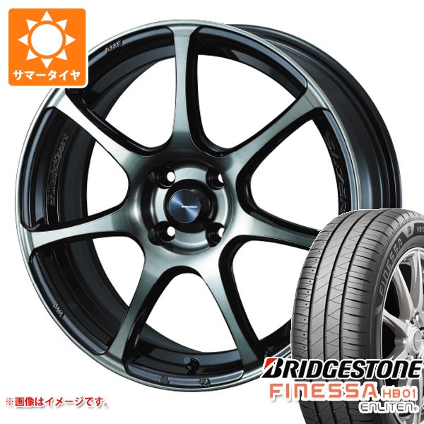 【タイヤ交換対象】サマータイヤ 235/40R18 95W XL ブリヂストン フィネッサ HB01 ウェッズスポーツ SA-75R 8.5-18 タイヤホイール4本セット