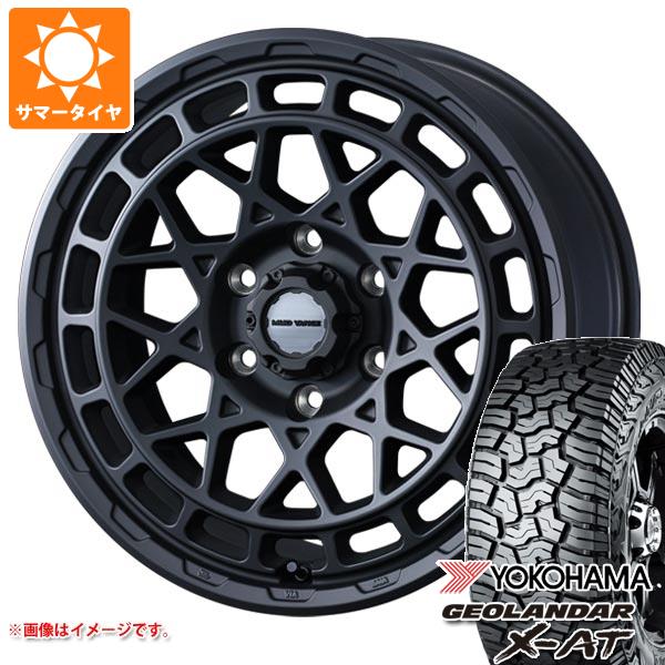 【タイヤ交換対象】5本セット FJクルーザー 10系用 サマータイヤ ヨコハマ ジオランダー X-AT G016 265/70R17 115T ブラックレター マッドヴァンスX タイプM 8.0-17 タイヤホイール5本セット