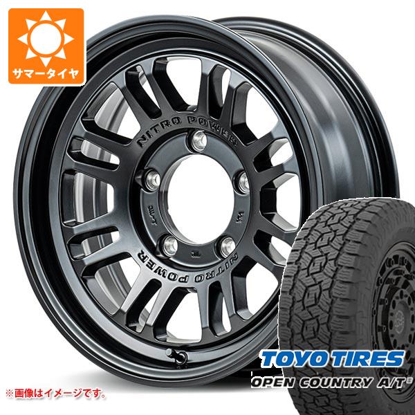 【タイヤ交換対象】5本セット ジムニー JB64W用 サマータイヤ トーヨー オープンカントリー A/T3 215/70R16 100T ブラックレター ナイトロパワー M16 アサルト 5.5-16 タイヤホイール5本セット|タイヤ1番OFF-ROAD