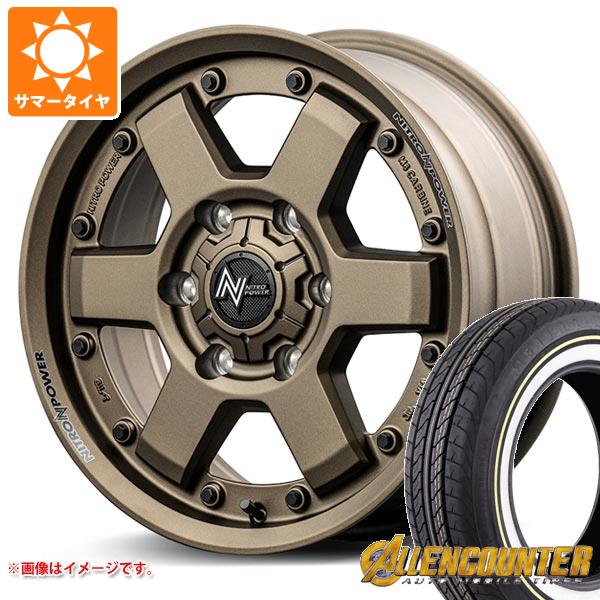 【タイヤ交換対象】トヨタ ハイエース 200系用 サマータイヤ オーレンカウンター クラシックオーバル 215/65R16C 109/107T ホワイト/イエローリボン ナイトロパワー M6 カービン 6.5-16 タイヤホイール4本セット｜タイヤ1番OFF-ROAD