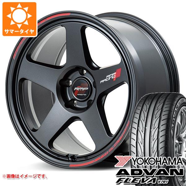 【タイヤ交換対象】サマータイヤ 195/50R16 84V ヨコハマ アドバン フレバ V701 MID レーシング TR50 6.0-16 タイヤホイール4本セット