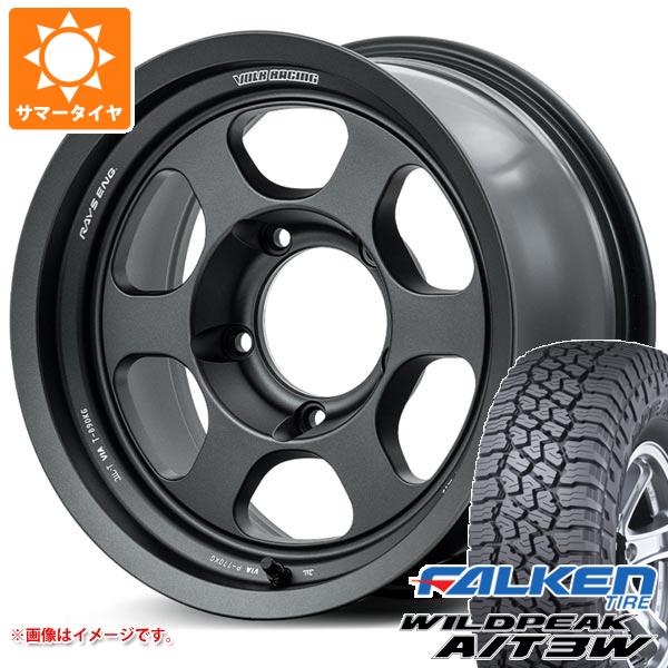 【タイヤ交換対象】5本セット トヨタ ランドクルーザー70 GRJ76K用 サマータイヤ ファルケン ワイルドピーク A/T3W LT265/75R16 123/120Q レイズ ボルクレーシング TE37XT リミテッド 8.0-16 タイヤホイール5本セット
