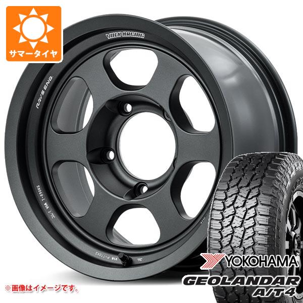 【タイヤ交換対象】トヨタ ランドクルーザー70 GRJ76K用 サマータイヤ ヨコハマ ジオランダー A/T4 G018 265/70R16 112T アウトラインホワイトレター レイズ ボルクレーシング TE37XT リミテッド 8.0-16 タイヤホイール4本セット