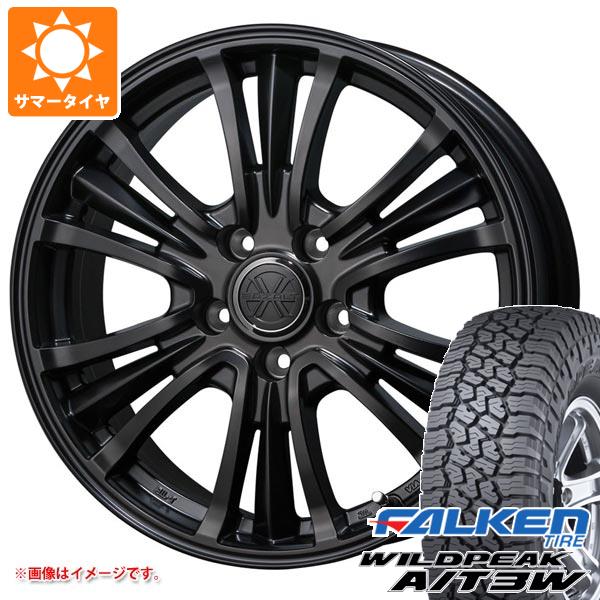 【タイヤ交換対象】デリカD5用 サマータイヤ ファルケン ワイルドピーク A/T3W LT225/75R16 115/112Q バザルト エックスタイプ2 7.0-16 タイヤホイール4本セット｜タイヤ1番OFF-ROAD 81,730円