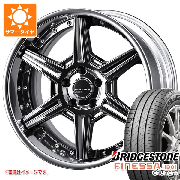 【タイヤ交換対象】サマータイヤ 245/45R19 102W XL ブリヂストン フィネッサ HB01 SSR エグゼキューター RC06R 8.0-19 タイヤホイール4本セット