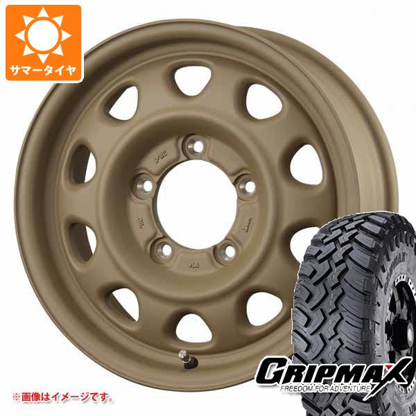 【タイヤ交換対象】5本セット ジムニー用 サマータイヤ グリップマックス マッドレイジ M/T 6.50R16 110/105Q ホワイトレター ランドフット SWZ 5.5-16 タイヤホイール5本セット