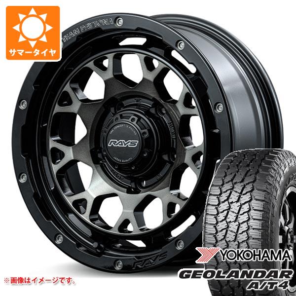 【タイヤ交換対象】スズキ ジムニーシエラ JB74W用 サマータイヤ ヨコハマ ジオランダー A/T4 G018 215/70R16 100H ブラックレター レイズ デイトナ M9+ 6.0-16 タイヤホイール4本セット|タイヤ1番OFF-ROAD