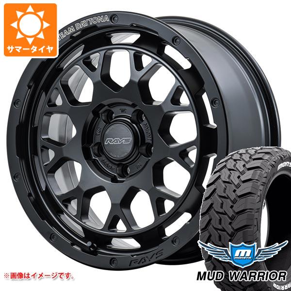 【タイヤ交換対象】ジープ ラングラー JK/JL系用 サマータイヤ モンスタ マッドウォーリアー LT265/70R17 121/118Q ホワイトレター レイズ デイトナ M9+ タイヤホイール4本セット｜タイヤ1番OFF-ROAD