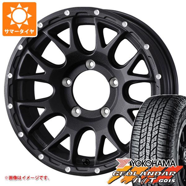 【タイヤ交換対象】スズキ ジムニーノマド JC74W用 サマータイヤ ヨコハマ ジオランダー A/T G015 LT225/75R16 115/112R アウトラインホワイトレター マッドヴァンス08 6.0-16 タイヤホイール4本セット