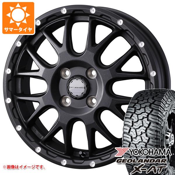 【タイヤ交換対象】ミツビシ デリカミニ B30系用 サマータイヤ ヨコハマ ジオランダー X-AT G016 165/65R15 81S ブラックレター G016A マッドヴァンス08 4.5-15 タイヤホイール4本セット