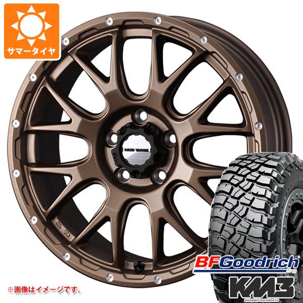【タイヤ交換対象】RAV4 50系用 サマータイヤ BFグッドリッチ マッドテレーンT/A KM3 LT265/65R17 120/117Q マッドヴァンス08 7.0-17 タイヤホイール4本セット