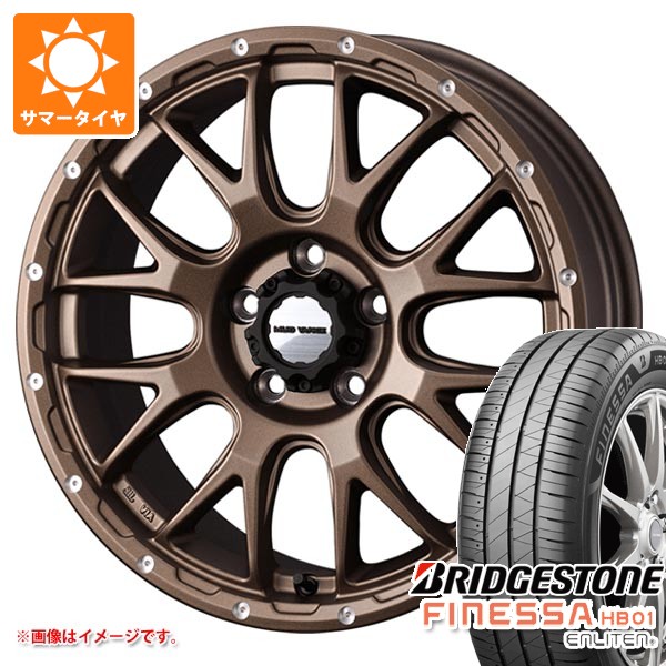 【タイヤ交換対象】サマータイヤ 225/55R18 102V XL ブリヂストン フィネッサ HB01 マッドヴァンス08 7.5-18 タイヤホイール4本セット｜タイヤ1番OFF-ROAD
