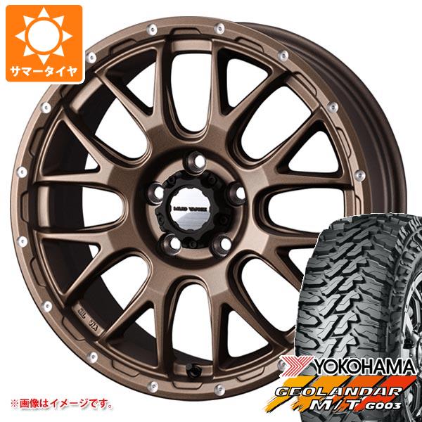 【タイヤ交換対象】デリカD5用 サマータイヤ ヨコハマ ジオランダー M/T G003 225/70R16 103S マッドヴァンス08 7.0-16 タイヤホイール4本セット|タイヤ1番OFF-ROAD