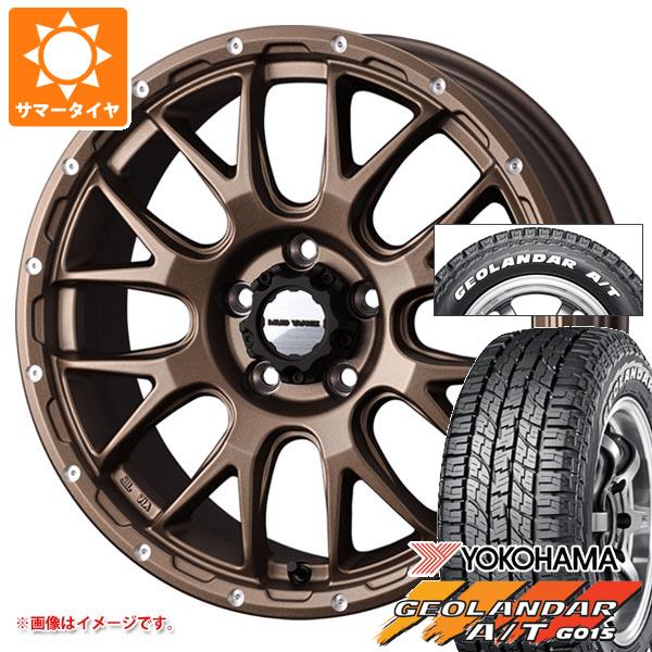 【タイヤ交換対象】T31エクストレイル用 2026年製 サマータイヤ ヨコハマ ジオランダー A/T G015 215/65R16C 109/107S ホワイトレター マッドヴァンス08 7.0-16 タイヤホイール4本セット