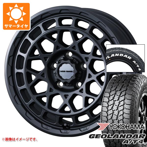 【タイヤ交換対象】ニッサン T31エクストレイル用 2026年製 サマータイヤ ヨコハマ ジオランダー A/T4 G018 215/65R16C 109/107S ホワイトレター マッドヴァンスX タイプM 7.0-16 タイヤホイール4本セット