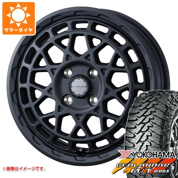 【タイヤ交換対象】ハイゼットトラック S500系用 2026年製 サマータイヤ ヨコハマ ジオランダー M/T G003 145/80R12 80/78N LT マッドヴァンスX タイプM 4.0-12 タイヤホイール4本セット