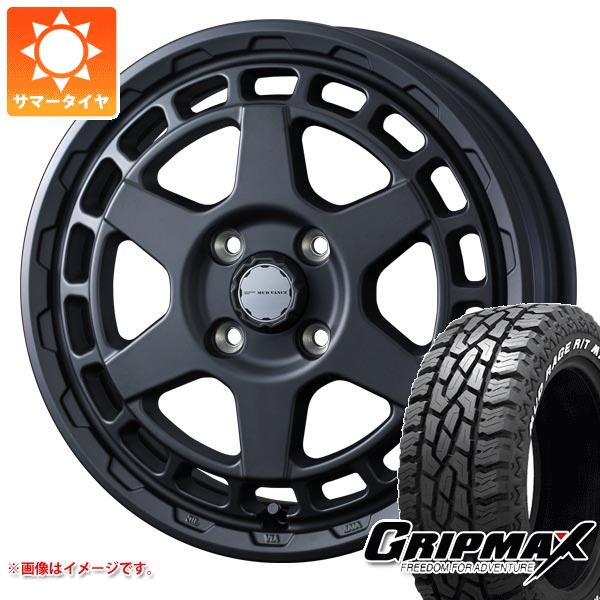 【タイヤ交換対象】ハイゼットトラック S500系用 サマータイヤ グリップマックス マッドレイジ R/T MAX 165/60R15 77Q ホワイトレター マッドヴァンスX タイプS 4.5-15 タイヤホイール4本セット