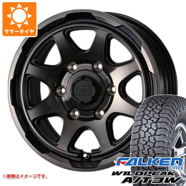 【タイヤ交換対象】ハイエース 200系用 サマータイヤ ファルケン ワイルドピーク A/T3W 195/80R15 107/105N スタットベルク 6.0-15 タイヤホイール4本セット