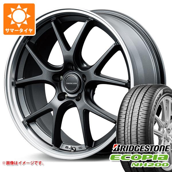 【タイヤ交換対象】サマータイヤ 215/45R18 93W XL ブリヂストン エコピア NH200 ヴァーテックワン エグゼ5 Vセレクション 7.0-18 タイヤホイール4本セット
