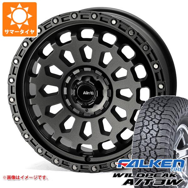 【タイヤ交換対象】RAV4 50系用 サマータイヤ ファルケン ワイルドピーク A/T3W 265/65R17 116S XL エアージー ヴァルカン 7.0-17 タイヤホイール4本セット