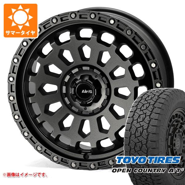 【タイヤ交換対象】サマータイヤ 235/65R17 108H XL トーヨー オープンカントリー A/T3 ブラックレター エアージー ヴァルカン 7.0-17 タイヤホイール4本セット