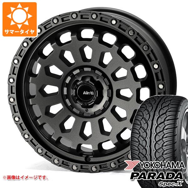【タイヤ交換対象】サマータイヤ 235/60R18 103V ヨコハマ パラダ スペック-X PA02 エアージー ヴァルカン 8.0-18 タイヤホイール4本セット