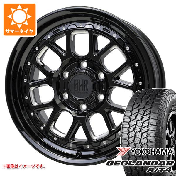 【タイヤ交換対象】トヨタ ランドクルーザー プラド 150系用 サマータイヤ ヨコハマ ジオランダー A/T4 G018 265/65R18 114H ブラックレター バークレイハードロック ヒューロン 8.0-18 タイヤホイール4本セット