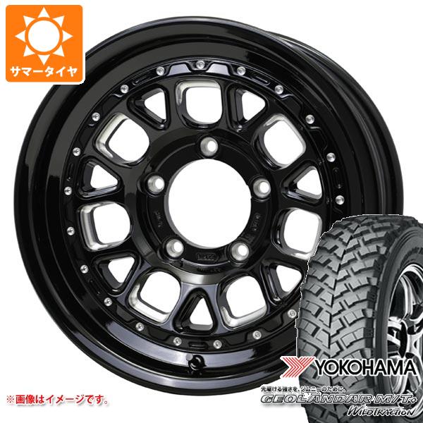 【タイヤ交換対象】ジムニー用 サマータイヤ ヨコハマ ジオランダー M/T+ G001J 195R16C 104/102Q バークレイハードロック ヒューロン 5.5-16 タイヤホイール4本セット