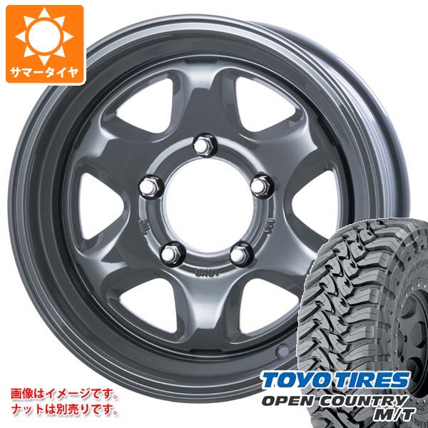 【タイヤ交換対象】5本セット スズキ ジムニーノマド JC74W用 サマータイヤ トーヨー オープンカントリー M/T LT225/75R16 103/100Q ホワイトレター ブルート BR-44 6.5-16 タイヤホイール5本セット