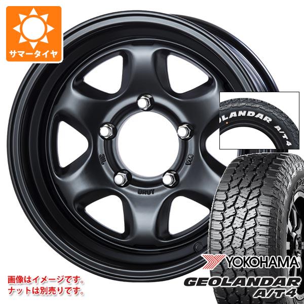 【タイヤ交換対象】ジムニーシエラ JB74W用 2026年製 サマータイヤ ヨコハマ ジオランダー A/T4 G018 185/85R16 105/103N LT ホワイトレター ブルート BR-44 6.5-16 タイヤホイール4本セット｜タイヤ1番OFF-ROAD