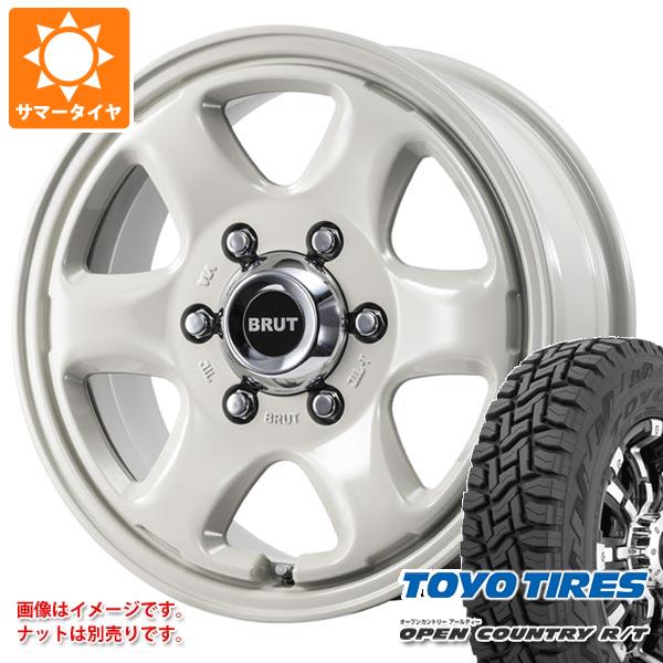 【タイヤ交換対象】ハイエース 200系用 2026年製 サマータイヤ トーヨー オープンカントリー R/T 215/65R16C 109/107Q ホワイトレター ブルート BR-44 6.5-16 タイヤホイール4本セット｜タイヤ1番OFF-ROAD