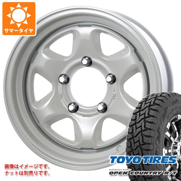 【タイヤ交換対象】ジムニーシエラ JB74W用 サマータイヤ トーヨー オープンカントリー R/T 235/70R16 106Q ホワイトレター ブルート BR-44 6.5-16 タイヤホイール4本セット