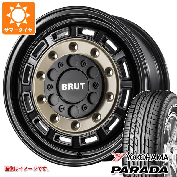 【タイヤ交換対象】ハイエース 200系用 2026年製 サマータイヤ ヨコハマ パラダ PA03 215/65R16C 109/107S ホワイトレター ブルート BR-70 6.5-16 タイヤホイール4本セット