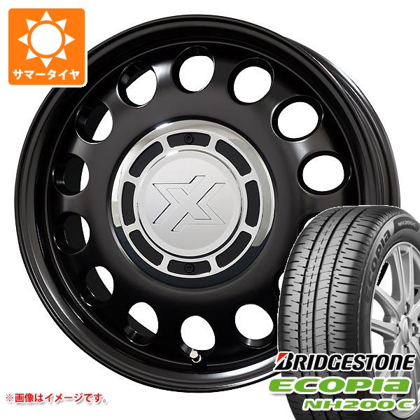 【タイヤ交換対象】2026年製 サマータイヤ 165/55R15 75V ブリヂストン エコピア NH200C コスミック クロスブラッド スティール 4.5-15 タイヤホイール4本セット｜タイヤ1番OFF-ROAD