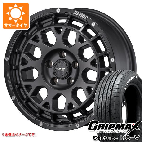 【タイヤ交換対象】T31エクストレイル用 サマータイヤ グリップマックス スタチャー HC-V 215/65R16C 109/107S ホワイトレター SSR ディバイド G:M 7.0-16 タイヤホイール4本セット