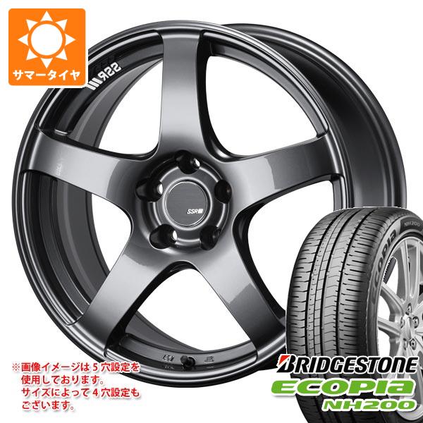 【タイヤ交換対象】サマータイヤ 215/45R18 93W XL ブリヂストン エコピア NH200 SSR GTV01 7.5-18 タイヤホイール4本セット