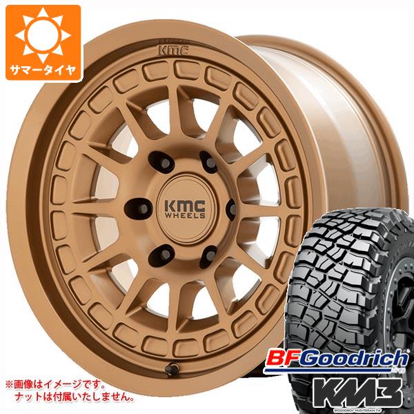 【タイヤ交換対象】5本セット ジープ ラングラー JK/JL系用 サマータイヤ BFグッドリッチ マッドテレーンT/A KM3 35x12.50R17LT 121Q KMC KM719 キャニオン タイヤホイール5本セット