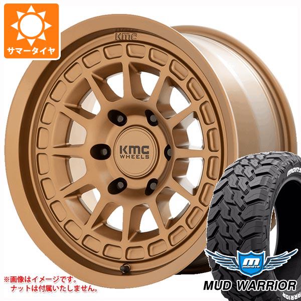 【タイヤ交換対象】5本セット FJクルーザー 10系用 サマータイヤ モンスタ マッドウォーリアー LT265/70R17 121/118Q ホワイトレター KMC KM719 キャニオン 8.0-17 タイヤホイール5本セット|タイヤ1番OFF-ROAD