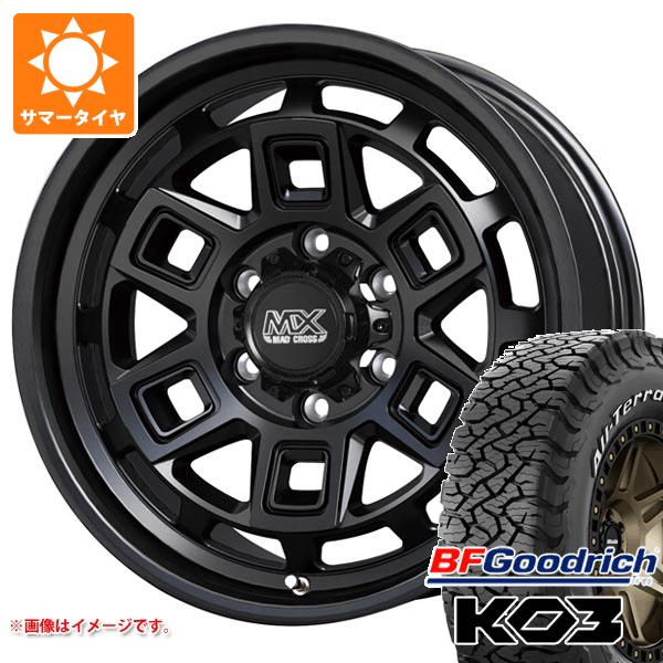 【タイヤ交換対象】5本セット FJクルーザー 10系用 サマータイヤ BFグッドリッチ オールテレーンT/A KO3 LT285/70R17 121/118S ホワイトレター マッドクロス アイヴァー 8.0-17 タイヤホイール5本セット