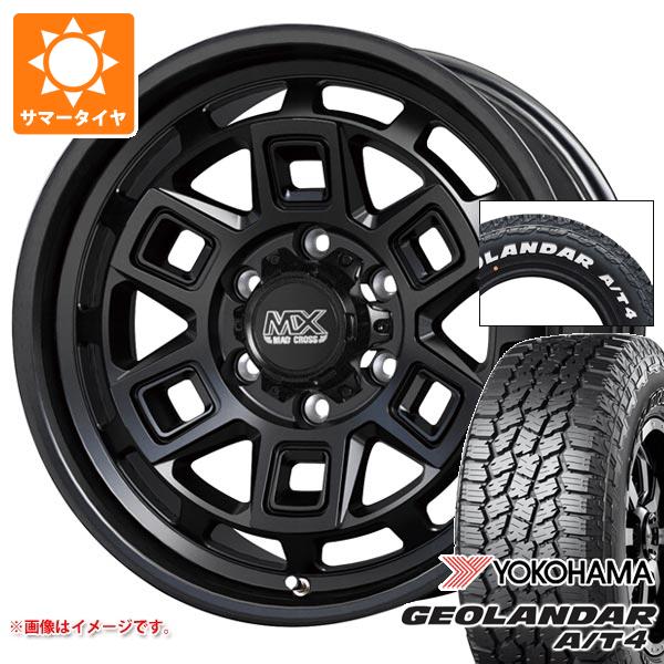 【タイヤ交換対象】トヨタ ハイエース 200系用 2026年製 サマータイヤ ヨコハマ ジオランダー A/T4 G018 215/65R16C 109/107S ホワイトレター マッドクロス アイヴァー 6.5-16 タイヤホイール4本セット