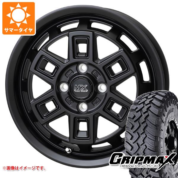 【タイヤ交換対象】ハイゼットトラック S500系用 サマータイヤ グリップマックス マッドレイジ M/T 185R14C 102/100Q ホワイトレター マッドクロス アイヴァー 4.5-14 タイヤホイール4本セット