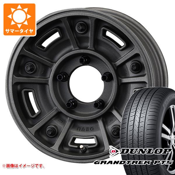 【タイヤ交換対象】ジムニー用 サマータイヤ ダンロップ グラントレック PT5 175/80R16 91S クリムソン ディーン BJ メキシカン 5.5-16 タイヤホイール4本セット｜タイヤ1番OFF-ROAD