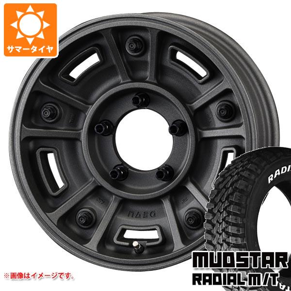 【タイヤ交換対象】5本セット ジムニーシエラ JB74W用 サマータイヤ マッドスター ラジアル M/T 215/70R16 100T ホワイトレター クリムソン ディーン BJ メキシカン 6.0-16 タイヤホイール5本セット|タイヤ1番OFF-ROAD