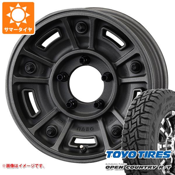 【タイヤ交換対象】スズキ ジムニーノマド JC74W用 サマータイヤ トーヨー オープンカントリー R/T 235/70R16 106Q ホワイトレター クリムソン ディーン BJ メキシカン 6.0-16 タイヤホイール4本セット